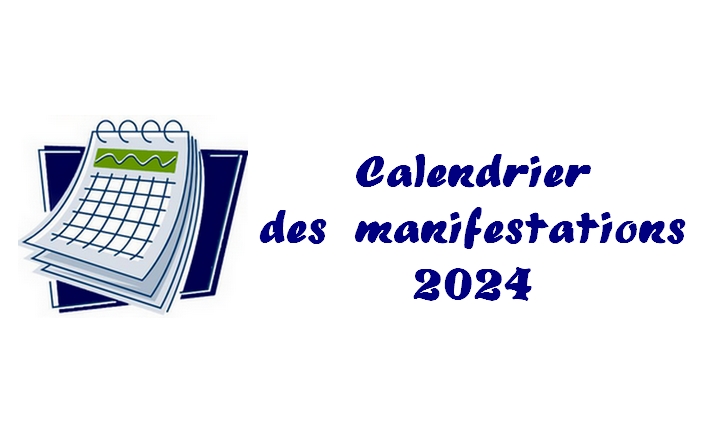 Calendrier des manifestations 2024