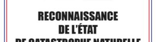 Inondations du 9 juillet – Reconnaissance de l’état de catastrophe naturelle